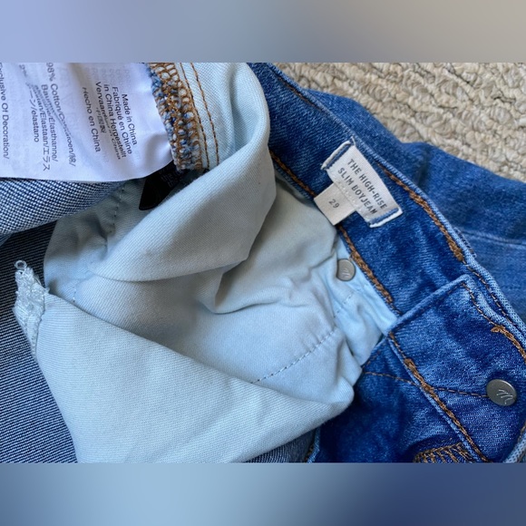 MADEWELL THE HIGH-RISE SLIM BOYFRIEND JEANS DISTRESSED HOLES 29 - Picture 8 of 9